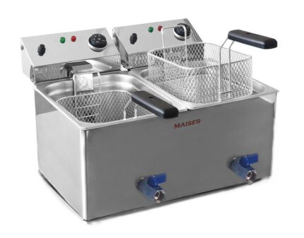 Freidora de 8+8 litros con grifo eco F10/8GX2ECO hostelería profesional