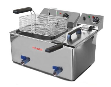 Freidora de 10+4 litros con 4 cestas y grifo eco F12/103+6/4GECO hostelería profesional
