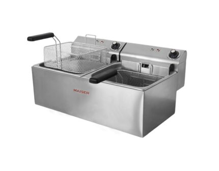Freidora Eléctrica Maiser Grand Chef 10+10L Doble Cuba 4.5 kW Contactor 40A F12/10C45X2 hostelería profesional