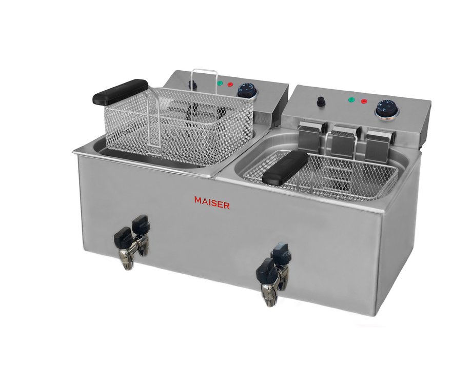 Freidora de 10+10 litros con grifo F12/10GX2 hostelería profesional