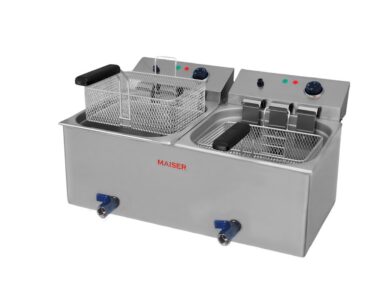 Freidora de 10+10 litros con grifo eco F12/10GX2ECO hostelería profesional
