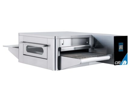 Horno túnel pizza industrial eléctrico ADLER C80 cinta 800mm 120 pizzas hora HTUNEL-C80