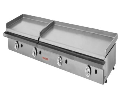 Plancha industrial gas 100+60 cm acero laminado 6 mm Maiser PG106