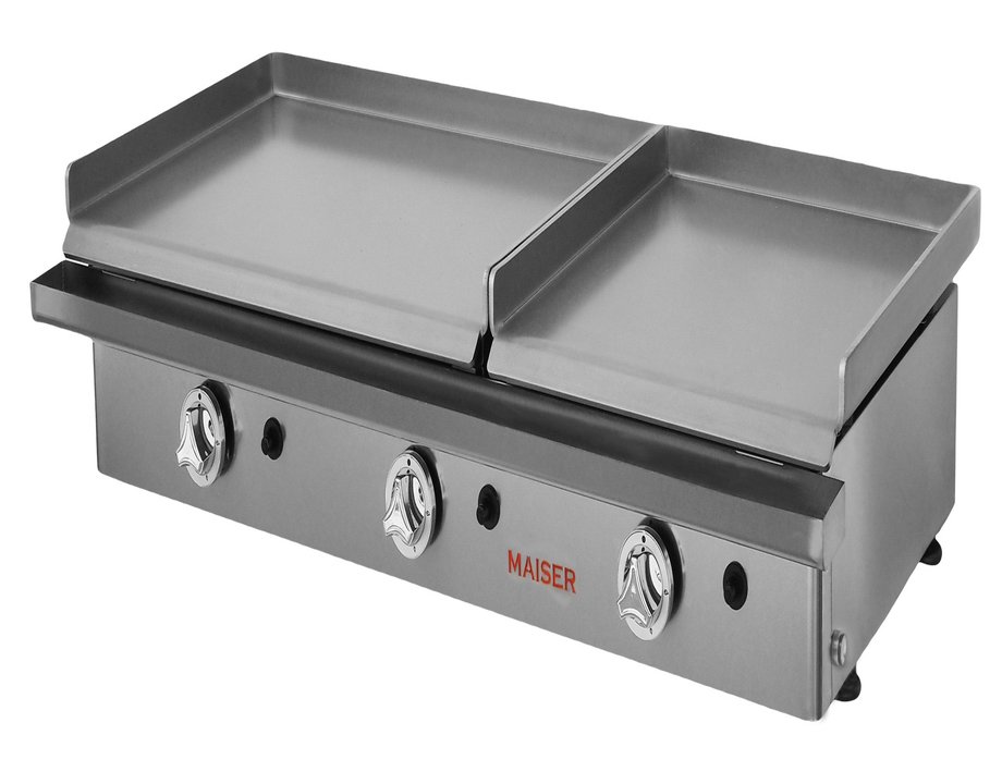 Plancha Industrial a Gas 60+40 cm Acero Laminado 6 mm Maiser PG60+40 hostelería profesional