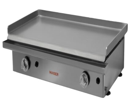 Plancha industrial gas 80 cm acero laminado 6 mm Maiser PG80