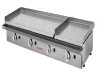 Plancha gas 100+40 acero rectificado de 8 mm PG8R104 hostelería profesional