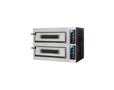 Horno de pizza — Horno Pizza Eléctrico 2 Pisos 8 Pizzas ADLER 4D25 Cristal+Luz 6kW