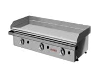 Plancha Gas Cromo Duro 100 cm 15mm ECOGAS 3 Válvulas 12,1 kW Maiser PKR100153 hostelería profesional