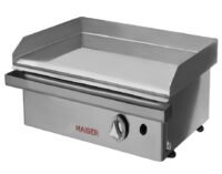 Plancha de Gas Cromo Duro 60 cm 10mm ECOGAS 1 Válvula Maiser PKR60 hostelería profesional