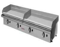 Plancha Gas Cromo Duro 80+80 cm 160 cm ECOGAS 17,8 kW Maiser PKR88KR hostelería profesional