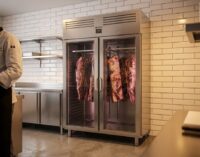 Armario Madurador Dry Aging Doble Inox Infrico AGB1402MDA - instalado en cocina de restaurante