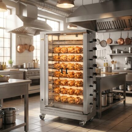 Asador de pollos profesional industrial