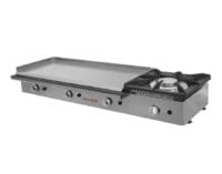 Plancha a Gas 100 cm Acero Laminado con Fogón para Cocina Profesional Maiser PG100+40F hostelería profesional