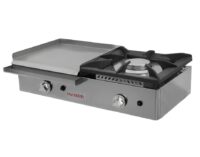 Plancha a Gas 40 cm Acero Rectificado 8 mm con Fogón Lateral Maiser PG8R40+40F hostelería profesional