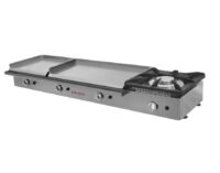 Plancha a Gas 80+40 cm Doble Placa Asimétrica Laminada con Fogón Maiser PG84+40F hostelería profesional
