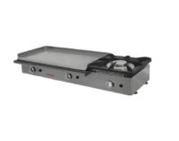 Plancha a Gas 80 cm Acero Rectificado 8 mm con Fogón Gran Formato Maiser PG8R80+40F hostelería profesional