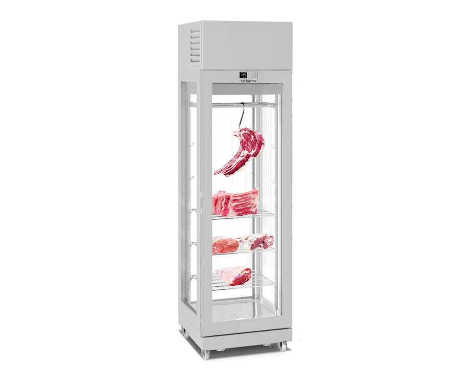 Armario madurador Dry Aging XL Infrico AMC6711XL 2300 mm alto 450 L triple cristal