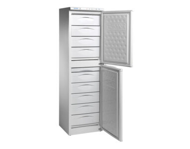 Congelador vertical cajones 233 L 9 cajones dos puertas Infrico CV 330 HC blanco