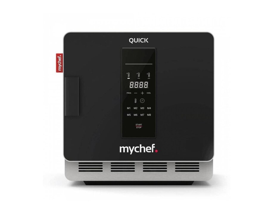 QE11FN0D Horno rápido Mychef QUICK 1 negro QE11FN0D impingement 3D Plug&Play cafetería mostrador moderno