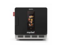 Horno rápido Mychef QUICK 1T negro con soporte QT11FN1D impingement táctil apertura local moderno