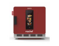 Horno rápido Mychef QUICK 1T rojo QT11FR0D impingement pantalla táctil Plug&Play mostrador impactante