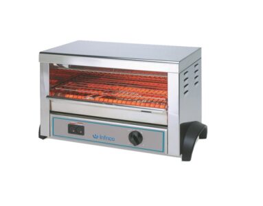 Tostador industrial eléctrico Infrico T6 525mm 6 resistencias cuarzo acero inoxidable