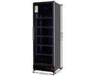 Armario expositor refrigerado Gasfrit GF068SUBC subzero 1 puerta cristal 495L
