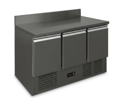 Bajo mostrador compacto refrigerado 3 puertas con peto Gasfrit GF805 400L