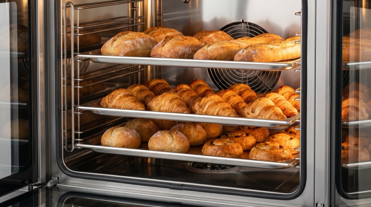 Tabla comparativa hornos panadería profesional convección estático con bandejas 600x400
