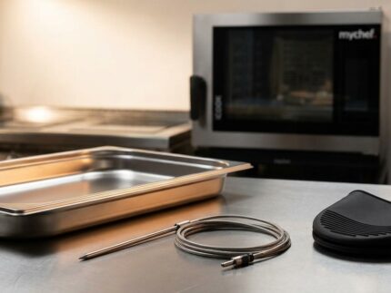 Accesorios oficiales para hornos Mychef bandeja GN sonda kit limpieza
