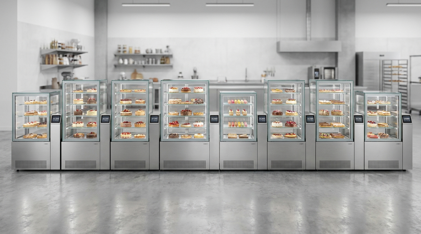 Vitrinas pasteleras profesionales 2026: 8 modelos comparados (precios reales)