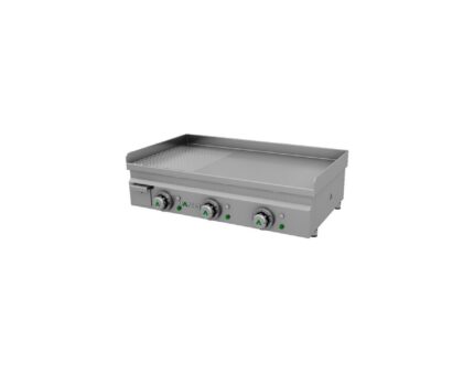 Plancha Eléctrica Fry-Top Acero Rectificado Semiranurada 80 cm MAINHO Serie MAX