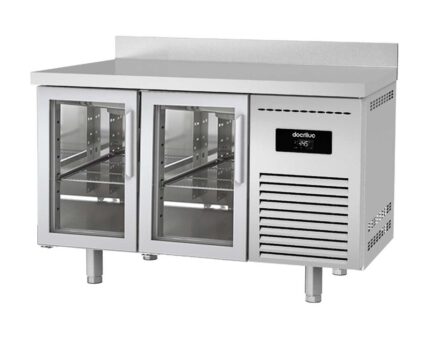 Mesa fría refrigerada Docriluc CLARION MGRV puertas de cristal LED hostelería