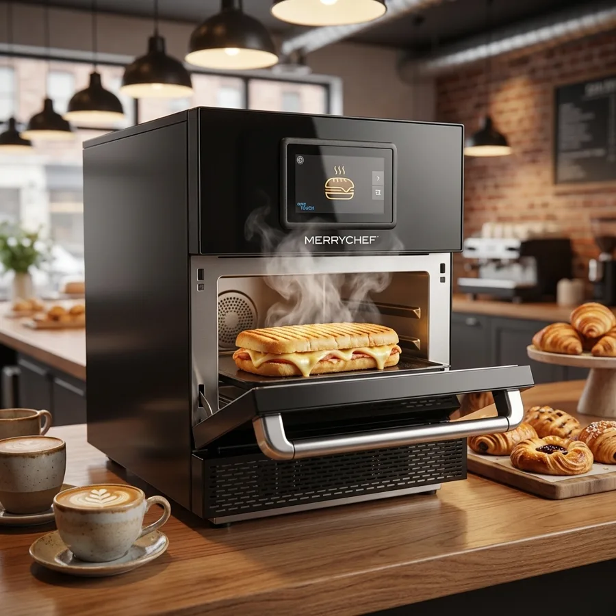 Horno rápido profesional en cafetería