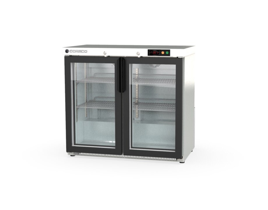 ERH-250-LI Expositor Back-Bar Puertas Cristal CORECO ERH-250-LI Inox - 2 Puertas