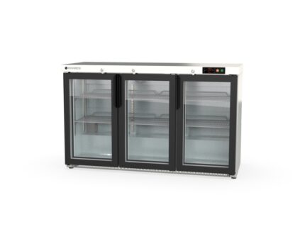 Expositor Back-Bar Puertas Cristal CORECO ERH-350-LI Inox - 3 Puertas