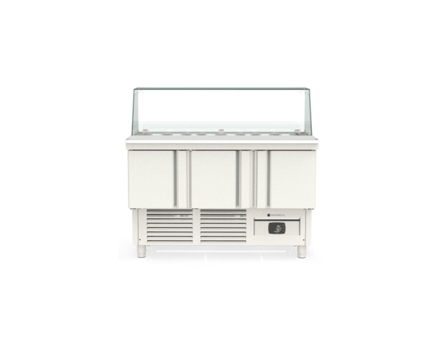 MFK-140 Mesa Fría Kebab CORECO MFK-140 - 7 Cubetas GN