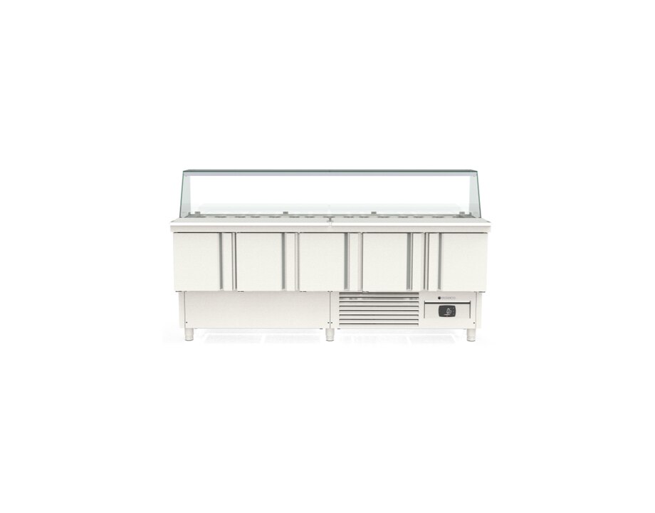 MFK-220 Mesa Fría Kebab CORECO MFK-220 - 12 Cubetas GN