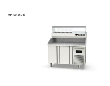 Mesa refrigerada de pizza Docriluc Crustum MPI-60-150-R granito expositor ingredientes