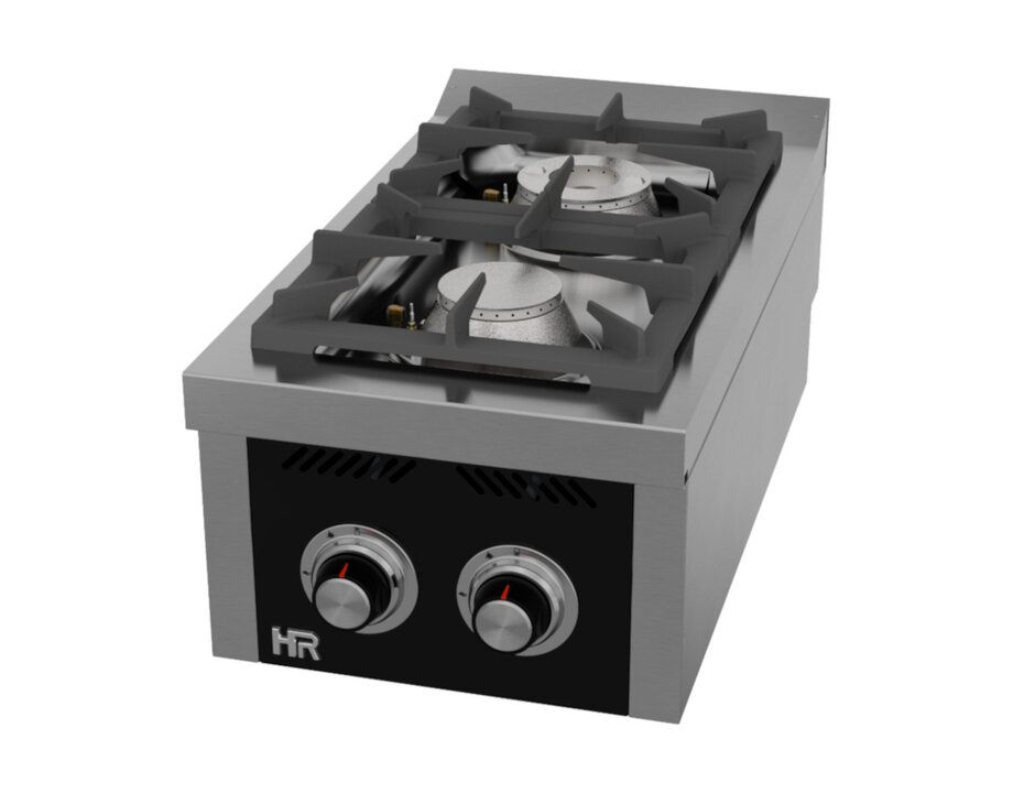 hr-fainca-c2f750s Cocina de Gas 2 Fuegos Serie 750 Sobremesa HR FAINCA - Imagen 1