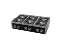 Cocina de Gas 6 Fuegos Serie 750 Sobremesa HR FAINCA C6F750S