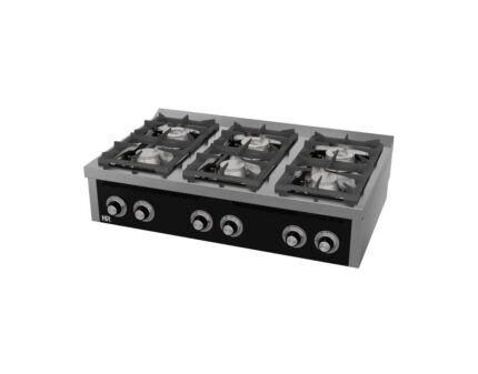 Cocina de Gas 6 Fuegos Serie 750 Sobremesa HR FAINCA C6F750S