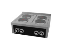 Cocina Eléctrica 4 Placas Serie 750 Sobremesa HR Fainca CE4P750S