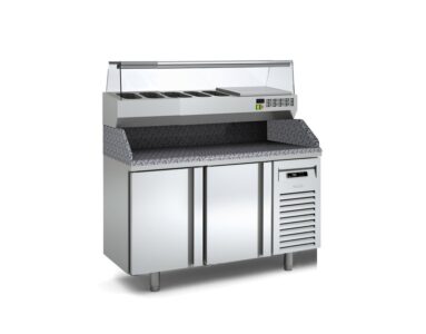 Mesa fría / mostrador — Mesa Refrigerada de Pizza Docriluc CRUSTUM Fondo 700 (MP-70)