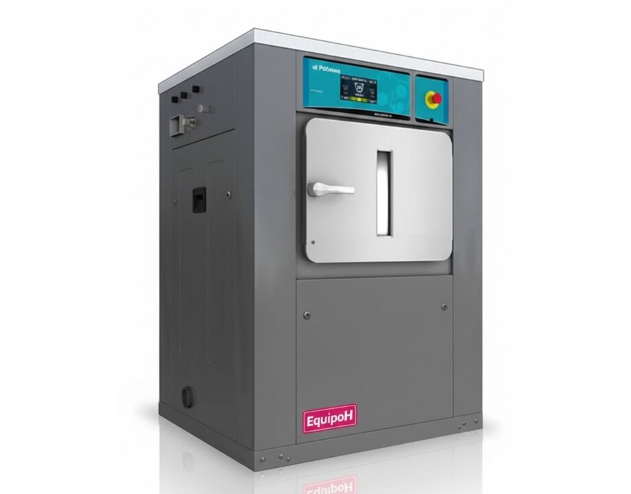 Lavadora industrial PRIMER de barrera sanitaria de doble puerta para residencias