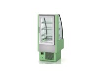 Vitrina semimural Docriluc VV cristal curvo vista lateral hostelería profesional