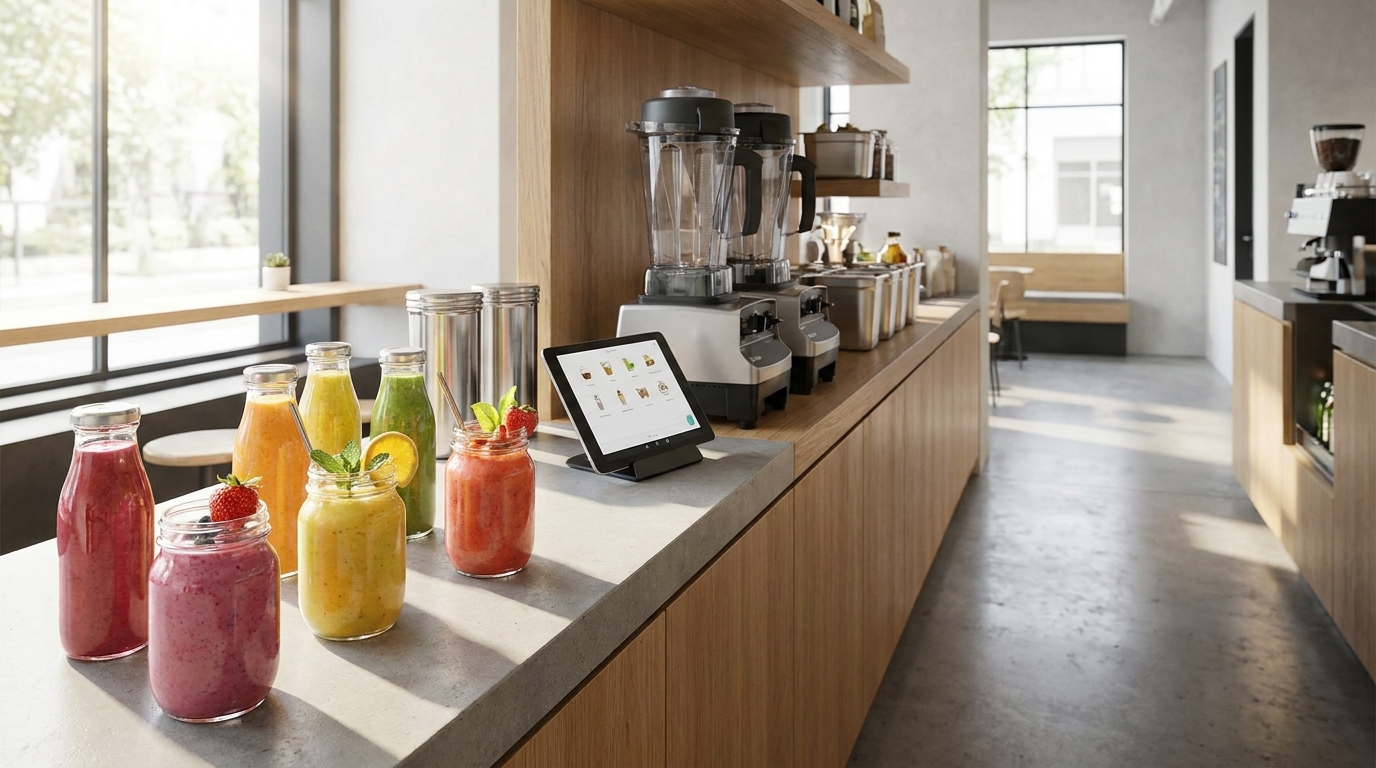Smoothies para bares y cafeterías: carta rentable y qué equipo necesitas (2026)