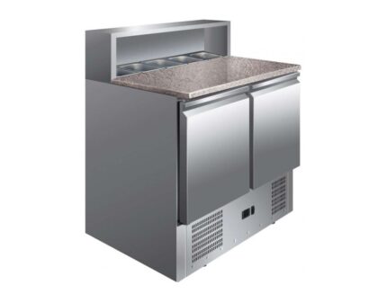 Mesa Preparación Pizzas Ensaladas Granito 2 Puertas PS900 — imagen oficial CLIMA HOSTELERIA