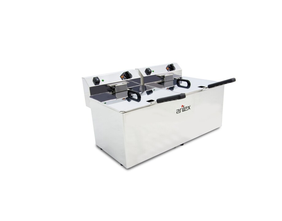 Freidora Eléctrica Doble Cuba 12+12 Litros Arilex EVOLUTION Sobremesa — imagen oficial ARILEX