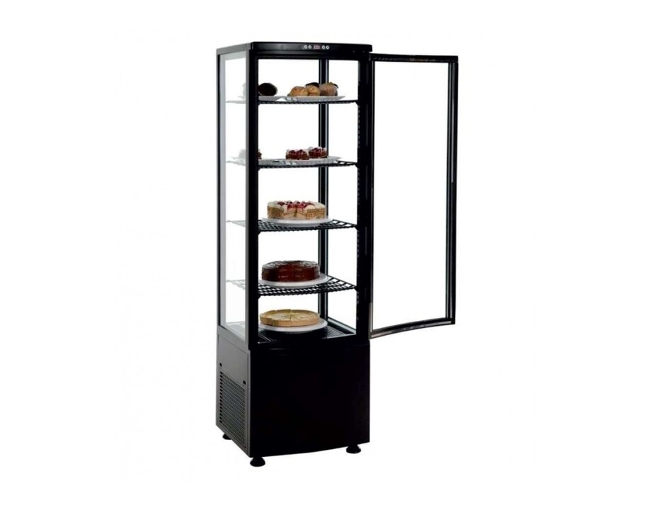 Expositor Refrigerado 4 Caras 238L Negro Clima Hosteleria XC238L-N — imagen oficial CLIMA HOSTELERIA